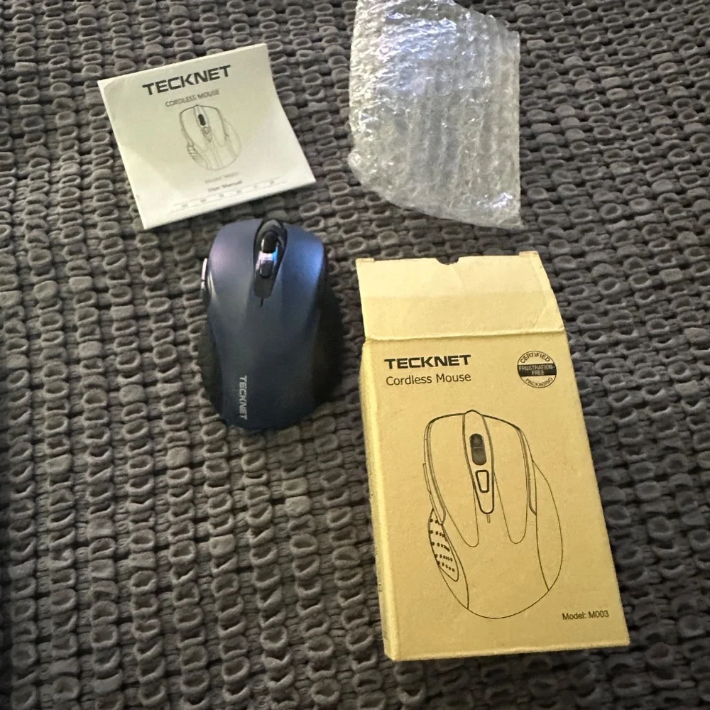 Tecknet Cordless Mouse Blue Model M003